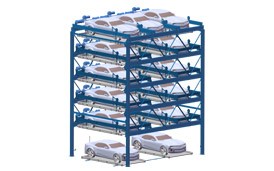 升降橫移式車庫（六層）