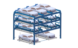 升降橫移式車庫（四層）